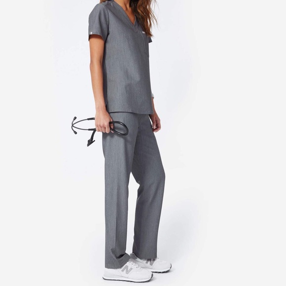 Figs Pants - Figs tall graphite Livingston basic scrub pants